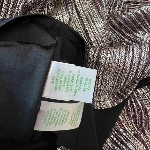 NWT Lilly Pulitzer  PARIGI MAXI DRESS IN GOLD METALLIC ROPE STRIPE BERRY CRINKLE - Picture 14 of 16